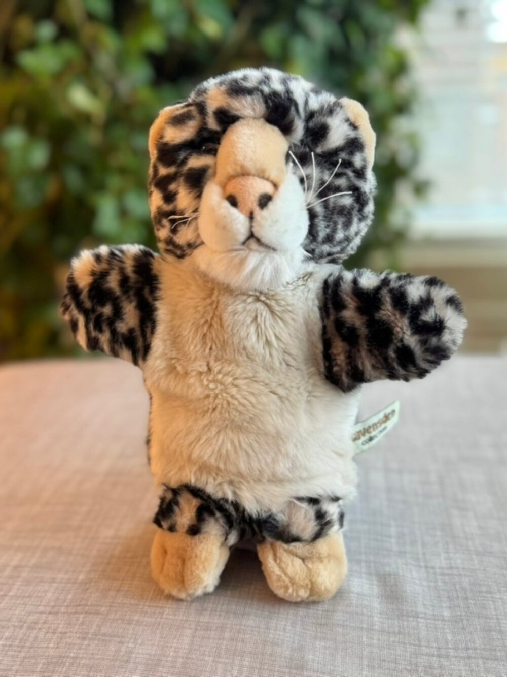 Ravensden Leopard Plush Hand Puppet • Wildlife Learning & Storytelling Toy